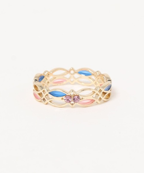 欧州航路(オウシュウコウロ)の「【欧州航路】ファルベリーリング(リング・レディース・ブルー/ピンク/イエロー・FREE)」の1枚目の写真