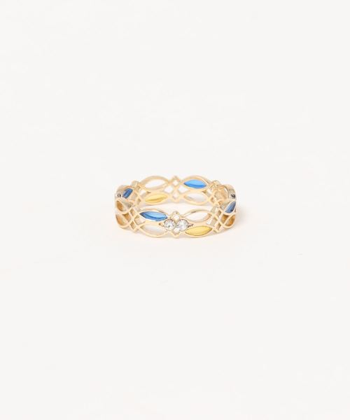 欧州航路(オウシュウコウロ)の「【欧州航路】ファルベリーリング(リング・レディース・ブルー/ピンク/イエロー・FREE)」の4枚目の写真