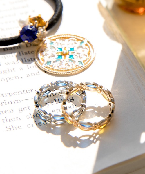 欧州航路(オウシュウコウロ)の「【欧州航路】ファルベリーリング(リング・レディース・ブルー/ピンク/イエロー・FREE)」の6枚目の写真