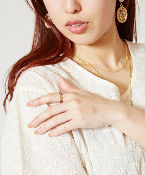 欧州航路(オウシュウコウロ)の「【欧州航路】ファルベリーリング(リング・レディース・ブルー/ピンク/イエロー・FREE)」の8枚目の写真