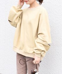 Healthknit（ヘルスニット）の「【SHIPS別注】Healthknit:エルボーカットトップス◇（スウェット・レディース）」