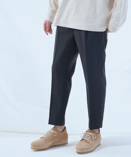 WYM LIDNM(ウィム バイ リドム)の「PE/TWILL TAPERED ANKLE SLACKS(スラックス・メンズ・ブラック/ベージュ/ブラウン/ブルー系その他/チェック・S/M/L)」の5枚目の写真