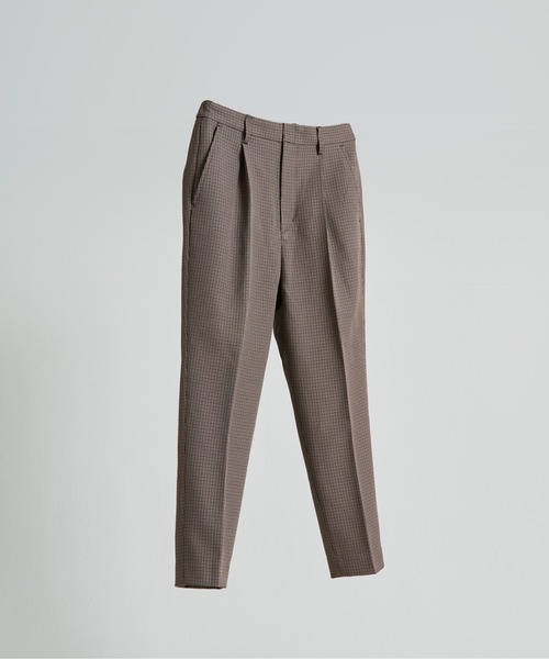 WYM LIDNM(ウィム バイ リドム)の「PE/TWILL TAPERED ANKLE SLACKS(スラックス・メンズ・ブラック/ベージュ/ブラウン/ブルー系その他/チェック・S/M/L)」の14枚目の写真