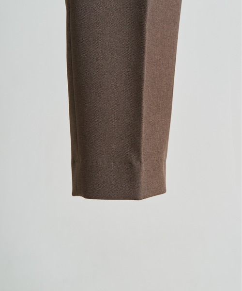 パンツ UNUSED tapered ankle slacks trousers 2 INTÉRIM / インテリム】FANCY PRINCE OF WALES 2-TUCK WIDE