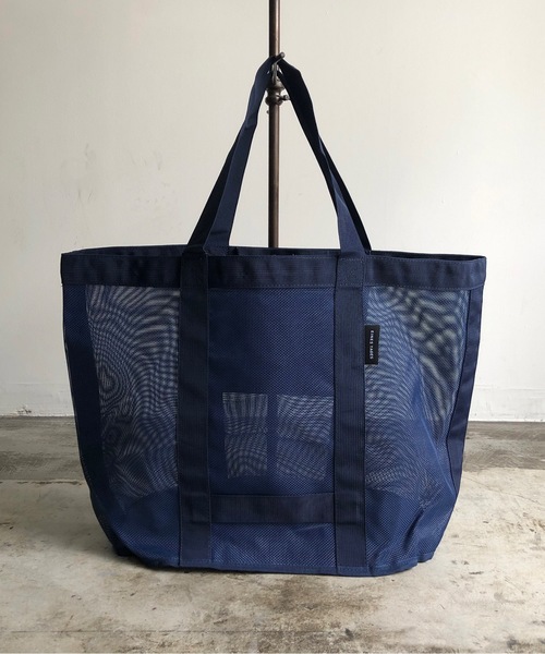 COMMON WARE（コモンウェアー）の「EC:アイネスターゲスメッシュトート（トートバッグ・レディース・ブラック/ネイビー/チェック・FREE）」の4枚目の写真