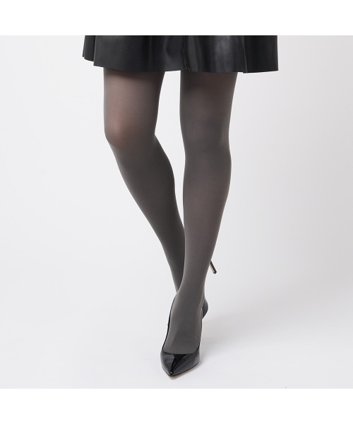 Tuche(トゥシェ)の「Tuche/トゥシェ スニーカータイツ プレーン 60デニール(タイツ/ストッキング・レディース・ブラック/ブラウン系その他/チャコールグレー/ボルドー/カーキ/ダークネイビー/ライトグレー/グレー系その他・M~L/L~LL)」の5枚目の写真