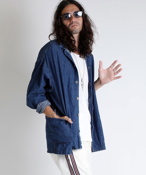 EGO TRIPPING（エゴトリッピング）の「ms4488-50CZECH ARMY OVERSHIRTS indigo used シャツ（シャツ/ブラウス・メンズ・インディゴブルー・46/48）」の3枚目の写真
