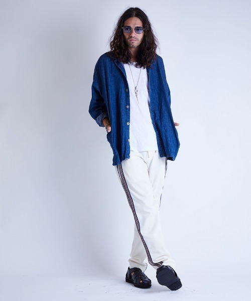 EGO TRIPPING（エゴトリッピング）の「ms4488-50CZECH ARMY OVERSHIRTS indigo used シャツ（シャツ/ブラウス・メンズ・インディゴブルー・46/48）」の4枚目の写真
