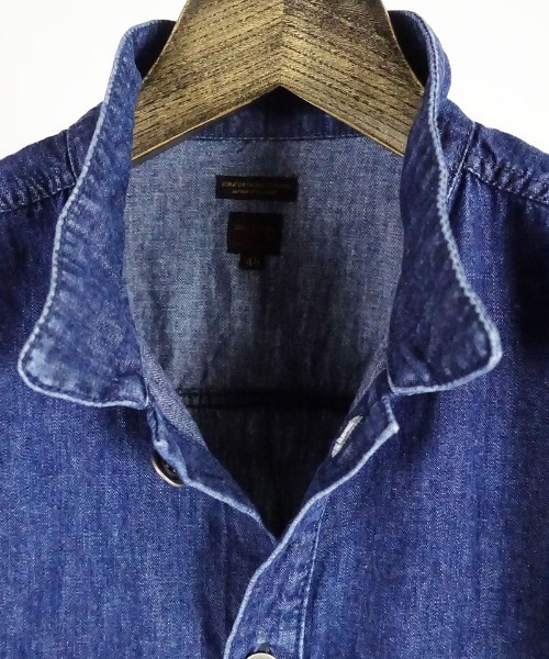 EGO TRIPPING（エゴトリッピング）の「ms4488-50CZECH ARMY OVERSHIRTS indigo used シャツ（シャツ/ブラウス・メンズ・インディゴブルー・46/48）」の7枚目の写真