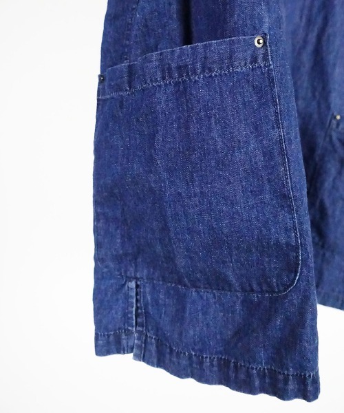 EGO TRIPPING（エゴトリッピング）の「ms4488-50CZECH ARMY OVERSHIRTS indigo used シャツ（シャツ/ブラウス・メンズ・インディゴブルー・46/48）」の9枚目の写真