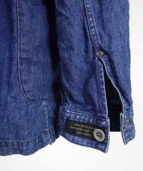 EGO TRIPPING（エゴトリッピング）の「ms4488-50CZECH ARMY OVERSHIRTS indigo used シャツ（シャツ/ブラウス・メンズ・インディゴブルー・46/48）」の11枚目の写真