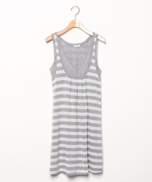 セール ブランド古着 ボーダー柄ノースリーブワンピース ワンピース Plst プラステ のファッション通販 Zozoused