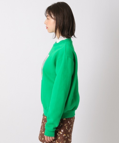 Me%(ミィパーセント)の「フラワーフォトスウェット(Tシャツ/カットソー・レディース・ブラック/グリーン/オレンジ・FREE)」の14枚目の写真