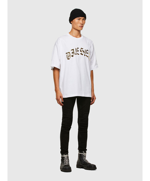 【関税込】DIESEL ディーゼル オーバーサイズTシャツ 人気 ロゴ DIESEL(ディーゼル)の「メンズ Tシャツ ロゴプリント オーバー