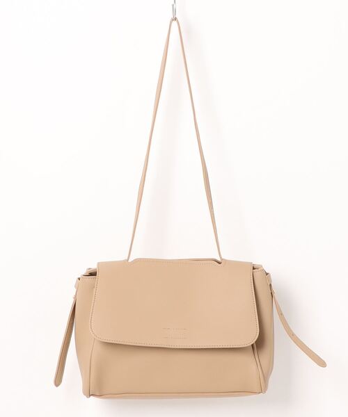 aimoha（アイモハ）の「シンプルショルダーバッグ（ショルダーバッグ・レディース・ブラウン/ベージュ/チョコ/ブラック/オフホワイト/ライトベージュ・FREE）」の6枚目の写真