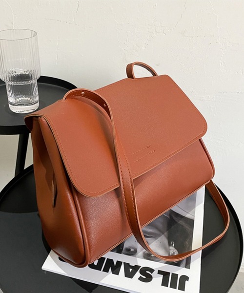 aimoha（アイモハ）の「シンプルショルダーバッグ（ショルダーバッグ・レディース・ブラウン/ベージュ/チョコ/ブラック/オフホワイト/ライトベージュ・FREE）」の18枚目の写真