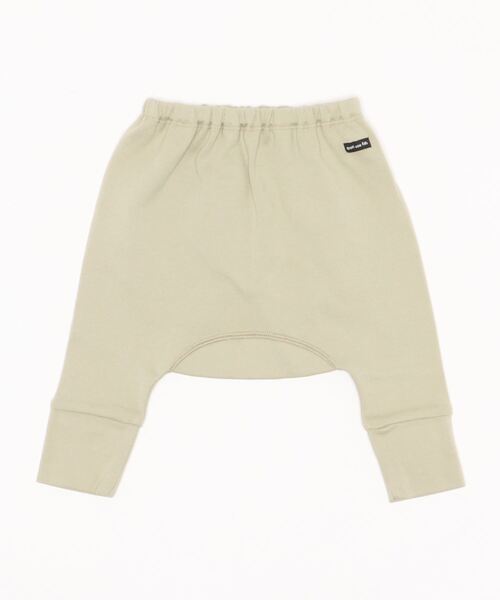 quoti use fith（クゥオティ　ユース　フィス）の「スムース ベビーサルエルロングパンツ（スウェットパンツ・キッズ・ミント/ベージュ/ブラウン・70/80/90）」の3枚目の写真