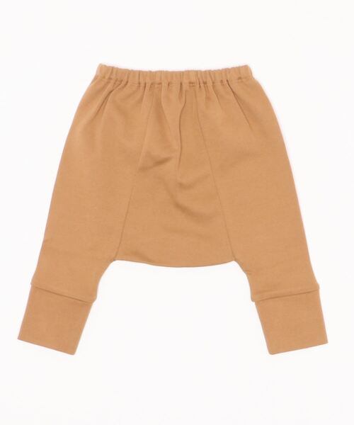 quoti use fith（クゥオティ　ユース　フィス）の「スムース ベビーサルエルロングパンツ（スウェットパンツ・キッズ・ミント/ベージュ/ブラウン・70/80/90）」の4枚目の写真