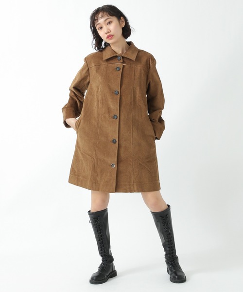 NOIR(ノワール)の「NOIR/BIGシャツワンピース 2925739(ワンピース・レディース・ブラウン・FREE)」の5枚目の写真