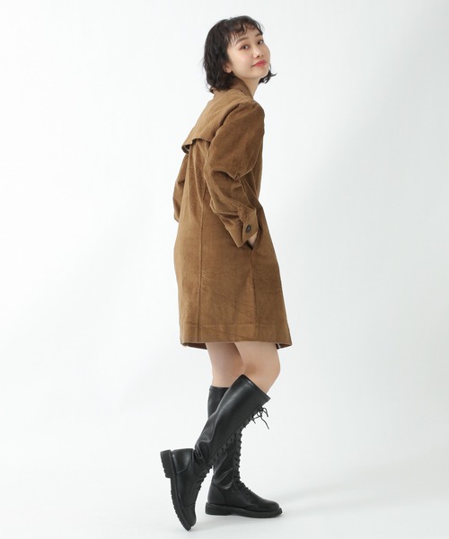 NOIR(ノワール)の「NOIR/BIGシャツワンピース 2925739(ワンピース・レディース・ブラウン・FREE)」の3枚目の写真