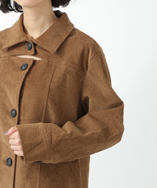 NOIR(ノワール)の「NOIR/BIGシャツワンピース 2925739(ワンピース・レディース・ブラウン・FREE)」の2枚目の写真