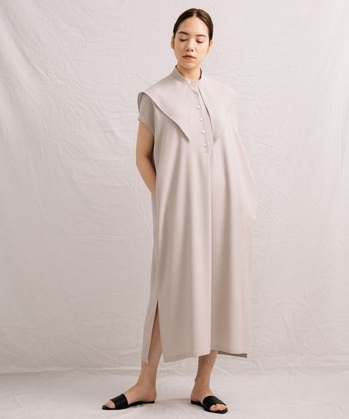 Liyoca ビッグカラーナシジワンピース ウォッシャブル ワンピース Liyoca リヨカ のファッション通販 Zozotown