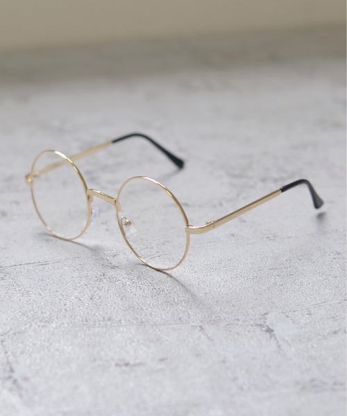 Fun & Daily(ファンアンドデイリー)の「F&D : Circle Flame Glasses(メガネ・メンズ・シルバー/ゴールド・FREE)」の2枚目の写真