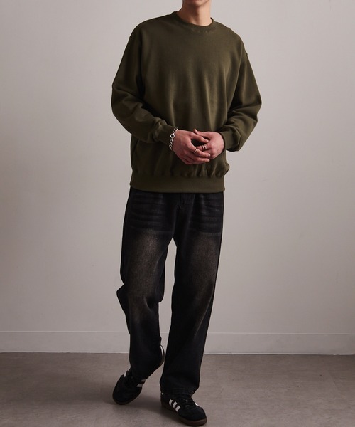 セール】【Cross＆Stitch】レギュラーウェイト クラシックプルオーバー