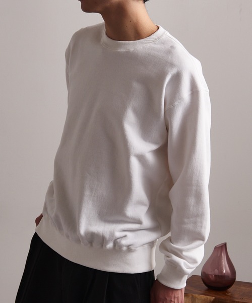 CROSS & STITCH(クロスステッチ)の「【Cross&Stitch】レギュラーウェイト クラシックプルオーバースウェットシャツ 10オンス 裏毛 裏パイル 無地 SW2210(スウェット・メンズ・ブラック/グレー/ホワイト/ネイビー/ブルー/オリーブ・L/XL/XXL/M)」の10枚目の写真