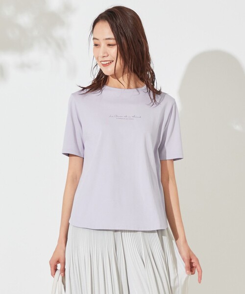 ANY SIS(エニィスィス)の「バックプリント Tシャツ(Tシャツ/カットソー・レディース・ホワイト系/ベージュ系/ライラック系・4)」の3枚目の写真