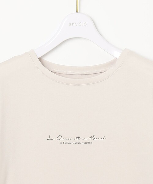 ANY SIS(エニィスィス)の「バックプリント Tシャツ(Tシャツ/カットソー・レディース・ホワイト系/ベージュ系/ライラック系・4)」の12枚目の写真