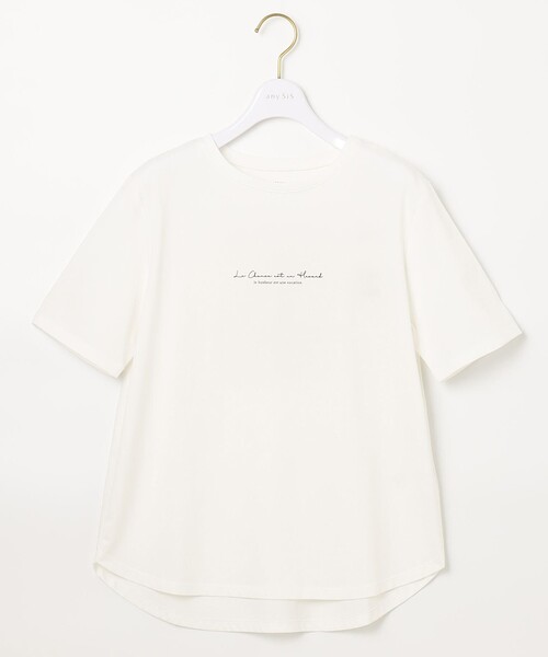 ANY SIS(エニィスィス)の「バックプリント Tシャツ(Tシャツ/カットソー・レディース・ホワイト系/ベージュ系/ライラック系・4)」の18枚目の写真