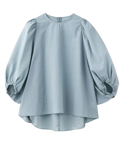 DRESSTERIOR(ドレステリア)の「◆【Marisol8月号/GISELe8・9月号/Marisol・STORY・GISELe7月号/Lee・Oggi4月号掲載】ボリュームスリーブブラウス(シャツ/ブラウス・レディース・ブラック/サックスブルー/ホワイト系・38)」の4枚目の写真