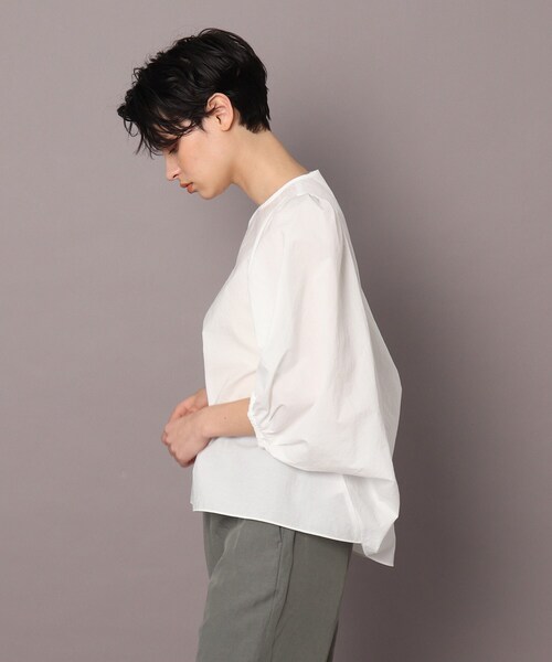 DRESSTERIOR(ドレステリア)の「◆【Marisol8月号/GISELe8・9月号/Marisol・STORY・GISELe7月号/Lee・Oggi4月号掲載】ボリュームスリーブブラウス(シャツ/ブラウス・レディース・ブラック/サックスブルー/ホワイト系・38)」の6枚目の写真