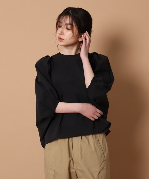 DRESSTERIOR(ドレステリア)の「◆【Marisol8月号/GISELe8・9月号/Marisol・STORY・GISELe7月号/Lee・Oggi4月号掲載】ボリュームスリーブブラウス(シャツ/ブラウス・レディース・ブラック/サックスブルー/ホワイト系・38)」の10枚目の写真