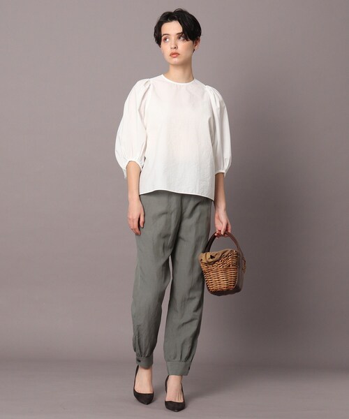 DRESSTERIOR(ドレステリア)の「◆【Marisol8月号/GISELe8・9月号/Marisol・STORY・GISELe7月号/Lee・Oggi4月号掲載】ボリュームスリーブブラウス(シャツ/ブラウス・レディース・ブラック/サックスブルー/ホワイト系・38)」の14枚目の写真