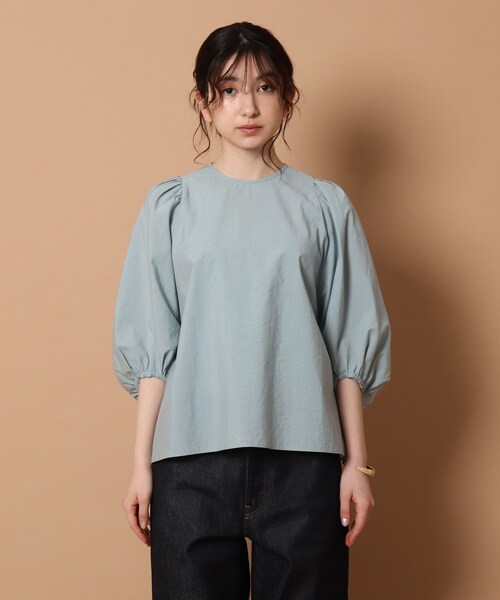 DRESSTERIOR(ドレステリア)の「◆【Marisol8月号/GISELe8・9月号/Marisol・STORY・GISELe7月号/Lee・Oggi4月号掲載】ボリュームスリーブブラウス(シャツ/ブラウス・レディース・ブラック/サックスブルー/ホワイト系・38)」の15枚目の写真