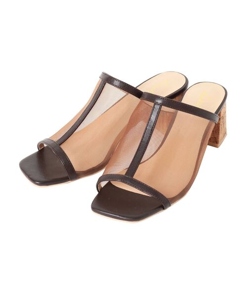 dazzlin（ダズリン）の「メッシュコルクサボ（サンダル・レディース・ベージュ/ブラウン/ブルー・MEDIUM/LARGE）」の10枚目の写真