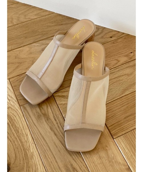 dazzlin（ダズリン）の「メッシュコルクサボ（サンダル・レディース・ベージュ/ブラウン/ブルー・MEDIUM/LARGE）」の3枚目の写真