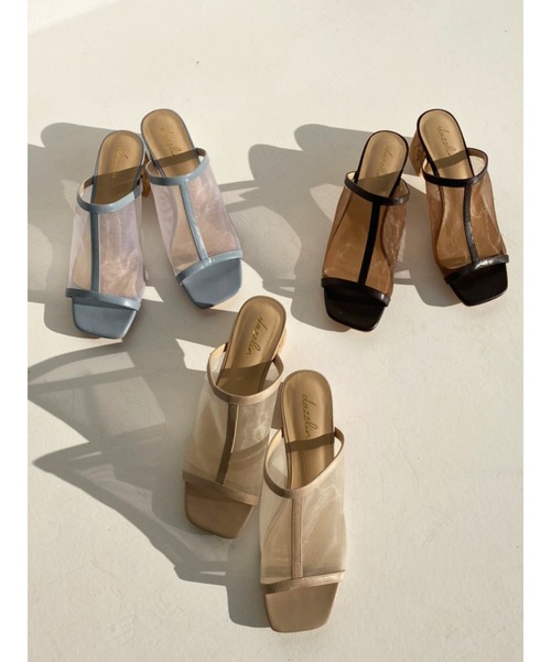 dazzlin（ダズリン）の「メッシュコルクサボ（サンダル・レディース・ベージュ/ブラウン/ブルー・MEDIUM/LARGE）」の16枚目の写真