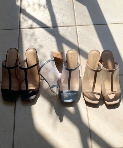 dazzlin（ダズリン）の「メッシュコルクサボ（サンダル・レディース・ベージュ/ブラウン/ブルー・MEDIUM/LARGE）」の20枚目の写真