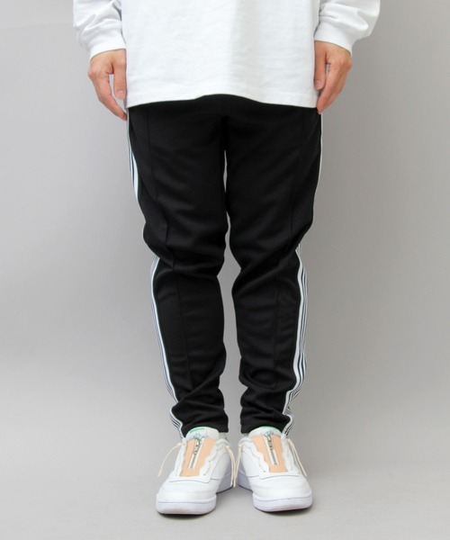 Satellite(サテライト)の「Satellite / サテライト / サイドライン トラックパンツ / ジャージ / ナロー スリム / ワイド ストレート / TRACK PANTS(その他パンツ・メンズ・ホワイト系その他/パープル系その他/ホワイト系その他2/パープル系その他2・M/L)」の13枚目の写真