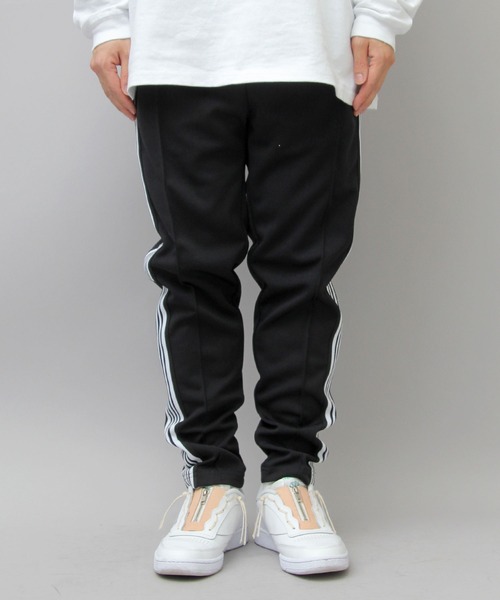 Satellite(サテライト)の「Satellite / サテライト / サイドライン トラックパンツ / ジャージ / ナロー スリム / ワイド ストレート / TRACK PANTS(その他パンツ・メンズ・ホワイト系その他/パープル系その他/ホワイト系その他2/パープル系その他2・M/L)」の9枚目の写真