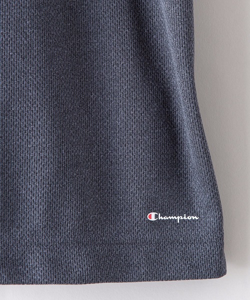 Champion(チャンピオン)の「【CHAMPION/チャンピオン】吸汗速乾・通気性・UVカット ハニカムメッシュ VネックドライTシャツ(Tシャツ/カットソー・メンズ・ブラック/チャコールグレー/ホワイト・LARGE/X-LARGE/MEDIUM)」の6枚目の写真