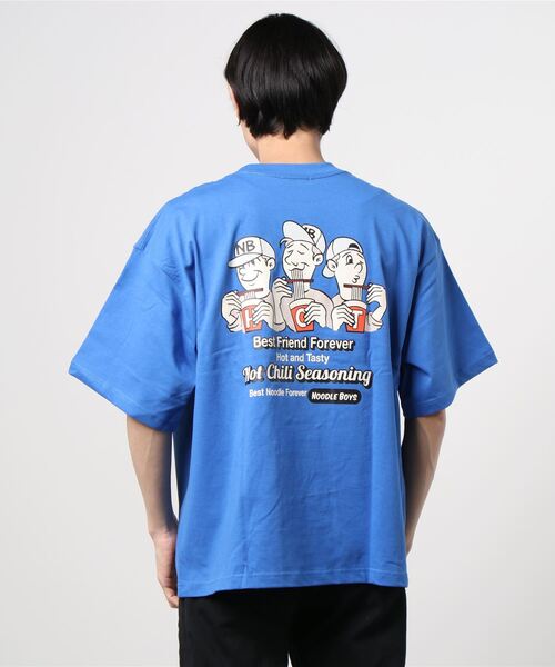 WEGO（ウィゴー）の「WEGO/ボーイズロゴビッグシルエット半袖Tシャツ（Tシャツ/カットソー・メンズ・ホワイト/ダークグリーン/イエロー/ブルー/ベージュ系その他/スミクロ/グリーン系その他・MEDIUM/LARGE）」の13枚目の写真