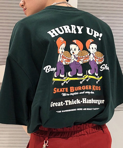 WEGO（ウィゴー）の「WEGO/ボーイズロゴビッグシルエット半袖Tシャツ（Tシャツ/カットソー・メンズ・ホワイト/ダークグリーン/イエロー/ブルー/ベージュ系その他/スミクロ/グリーン系その他・MEDIUM/LARGE）」の6枚目の写真