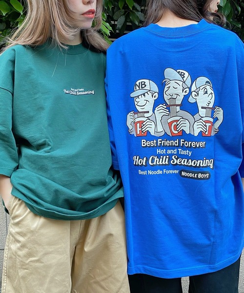 WEGO（ウィゴー）の「WEGO/ボーイズロゴビッグシルエット半袖Tシャツ（Tシャツ/カットソー・メンズ・ホワイト/ダークグリーン/イエロー/ブルー/ベージュ系その他/スミクロ/グリーン系その他・MEDIUM/LARGE）」の8枚目の写真