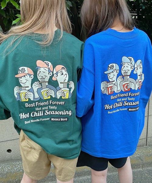 WEGO（ウィゴー）の「WEGO/ボーイズロゴビッグシルエット半袖Tシャツ（Tシャツ/カットソー・メンズ・ホワイト/ダークグリーン/イエロー/ブルー/ベージュ系その他/スミクロ/グリーン系その他・MEDIUM/LARGE）」の9枚目の写真