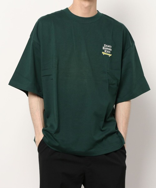 WEGO（ウィゴー）の「WEGO/ボーイズロゴビッグシルエット半袖Tシャツ（Tシャツ/カットソー・メンズ・ホワイト/ダークグリーン/イエロー/ブルー/ベージュ系その他/スミクロ/グリーン系その他・MEDIUM/LARGE）」の17枚目の写真