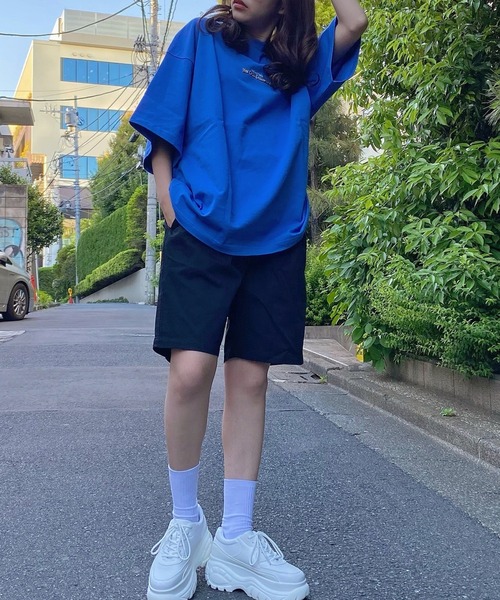 WEGO（ウィゴー）の「WEGO/ボーイズロゴビッグシルエット半袖Tシャツ（Tシャツ/カットソー・メンズ・ホワイト/ダークグリーン/イエロー/ブルー/ベージュ系その他/スミクロ/グリーン系その他・MEDIUM/LARGE）」の18枚目の写真